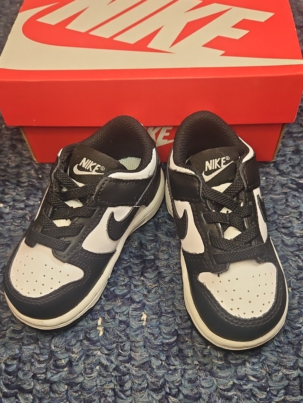 Nike Dunk Low Baby Black and White Low-Top Sneakers